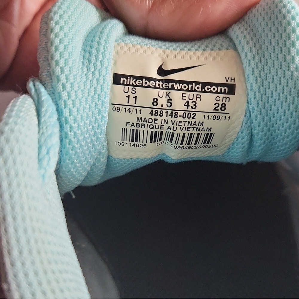Nike Revolution 2 Womens Running Shoes Grey Pink Teal 488148-002 Size 11 - Picture 4 of 5